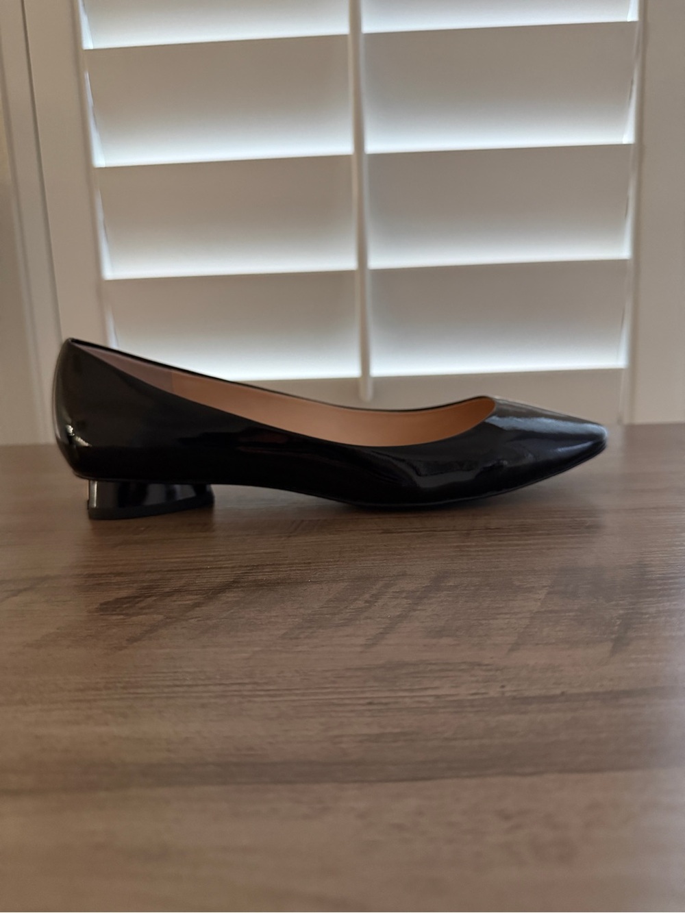 Kate Spade New York Black Patent Leather Fallyn Skimmer Flat Size 9M